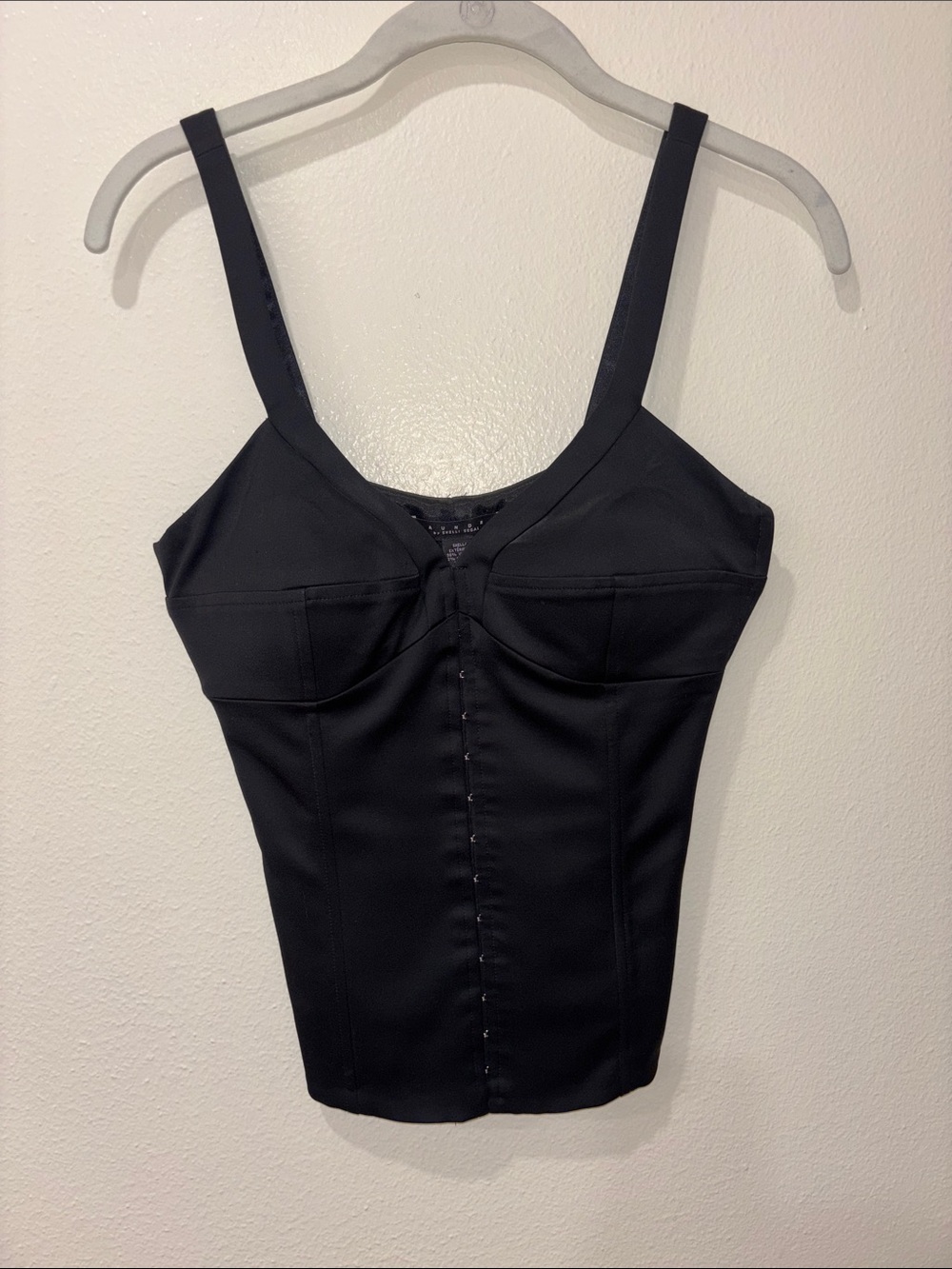 Laundry by Shelli Segal Black Corset-Style Tank Top - Women